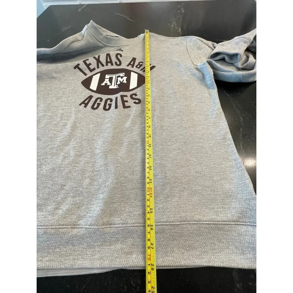 Adidas Texas A&M Univ  Aggies men's sweatshirt XL Grey and Maroon